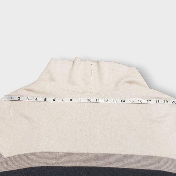 Chico's Zenergy Cotton Cashmere Long Open Cardigan Stripe Colorblock Sz XL (4) - Picture 13 of 14